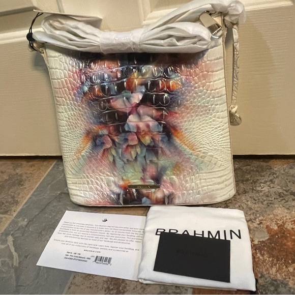 🌈NWT!!! RARE FIND!! Brahmin SOLD OUT Prism Ombré Katie Crossbody - Picture 12 of 16